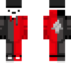 chill guy with hat and red and black hoodie by: zeffyzero