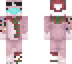 christmas pink doggo/zych face mask/coronavirus edit (original by imeowth)