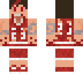 infected teenage male w/ red basketball uniform
