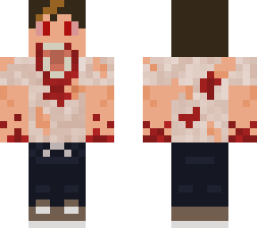 infected teenage male w/ torn white t-shirt & sweatpants