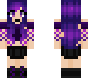 purple ombre girl