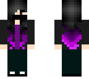 purple tint hair girl (with mask)