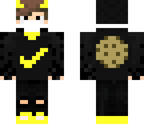 yellow cookie devil with mask