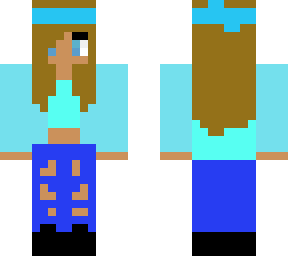 cute blue girl