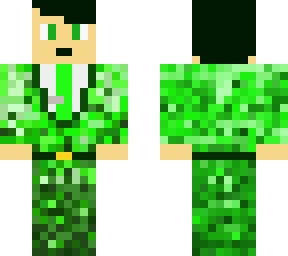 green suit