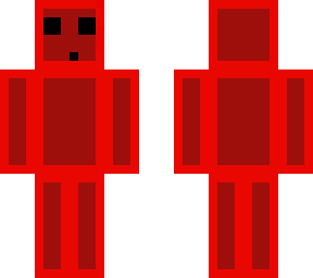 neon red slime man