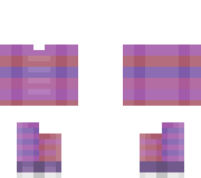 ob - colorful sweater & socks - pink red purple & magenta stripe