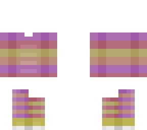 ob - colorful sweater & socks - purple pink yellow & orange stripe