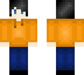 orange hoodie
