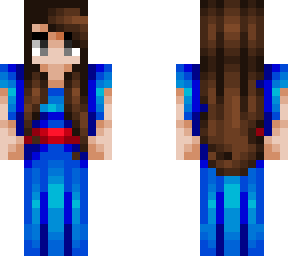 princess in a blue dress