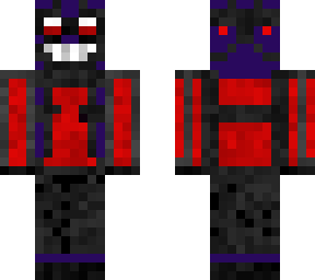 purple alien guy  with red and black armor