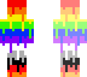 shaded rainbow drips