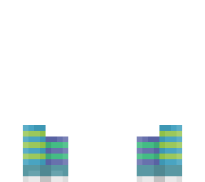shoes & socks - ob - cyan green & blue stripes