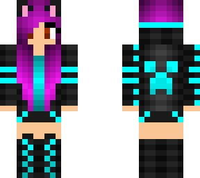 blackandaqua girl