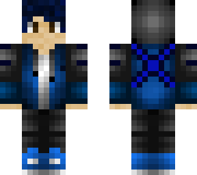 blue asian in a hoodie