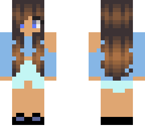 blue cute girl
