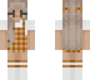 brown checkered girl