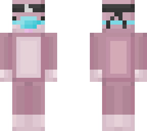 cartoon zych/pink doggo face mask/covid19 edition (original by imeowth)