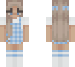 checkered blue dress