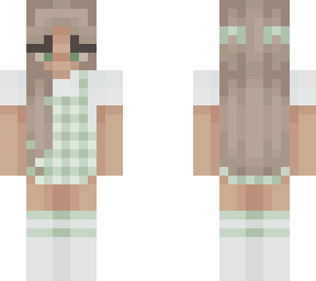 checkered green dress