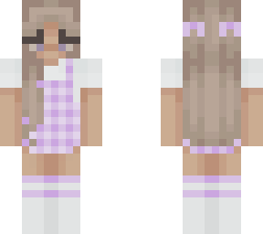 checkered lavender dress