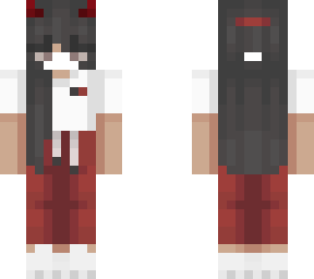 demon girl w/ white mask