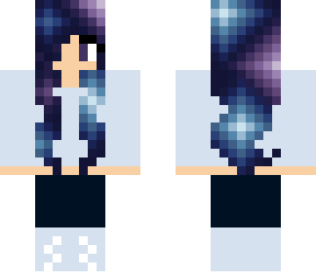galaxy hair girl