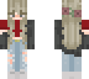 girl with flowers