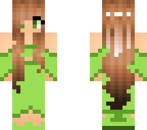 Green Dress Girl | Minecraft Skin