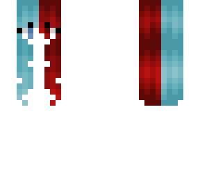 hb - red & blue - fire & ice - half & half