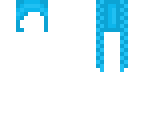 medium blue braids - hair base