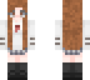 brown hair school girl