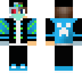 cyborg blue guy with coronavirus