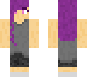 girl with purple hair