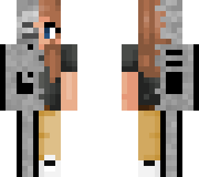 Half Girl Half Skeleton Minecraft Skins