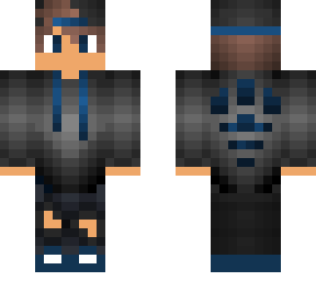 blue and black dudedude,