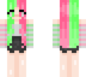 pink green x