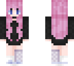 pink hair girl