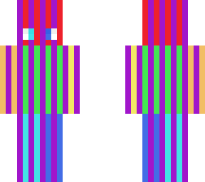 rainbow striped man