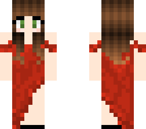 red formal slit dress