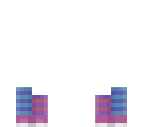 shoes & socks - ob - blue purple & pink stripes