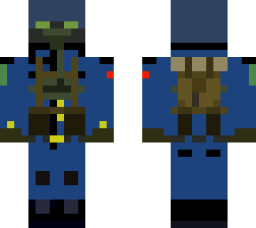 soldier with gas mask/pack