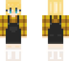 yellow plaid overalls