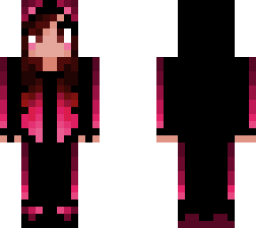 black pink ombre girl