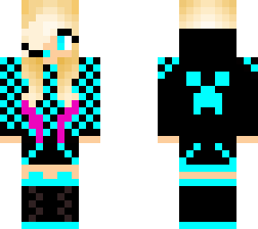 blond pink gamer girl