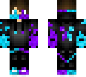 blue and purple flame