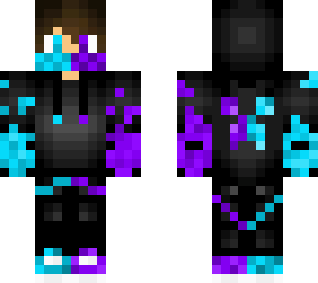 blue and purple flame