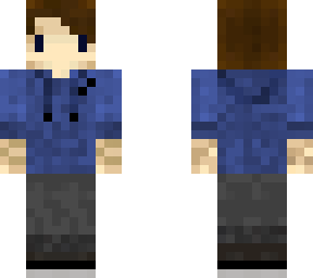 blue hoodie
