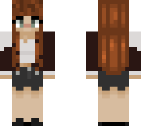 brown haired girl with crop top