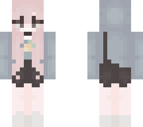 cutie pink hair girl